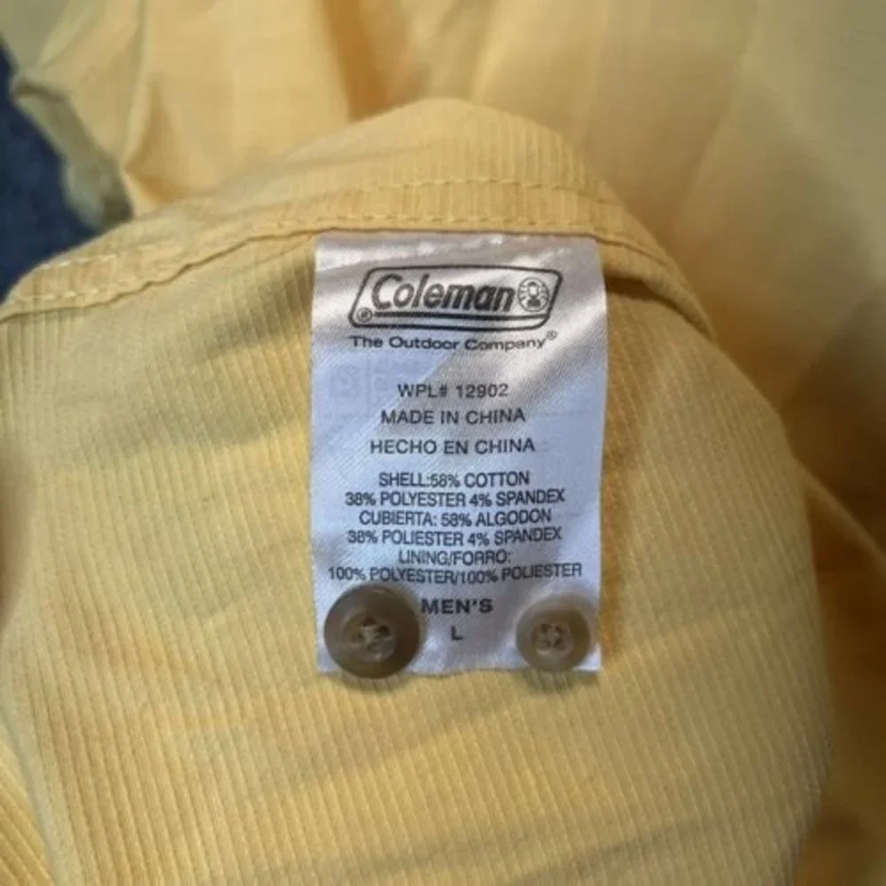 Coleman Short Sleeve Adventure Stretch Outdoor Shirt Sunlight Sz Large - Picture 5 of 8